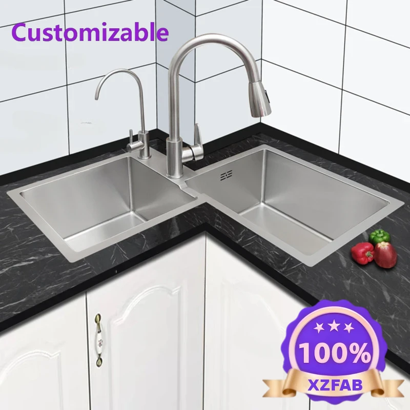 Commercial Kitchen Double Sink - Bezpośrednio od producenta 2026 Trwałe meble