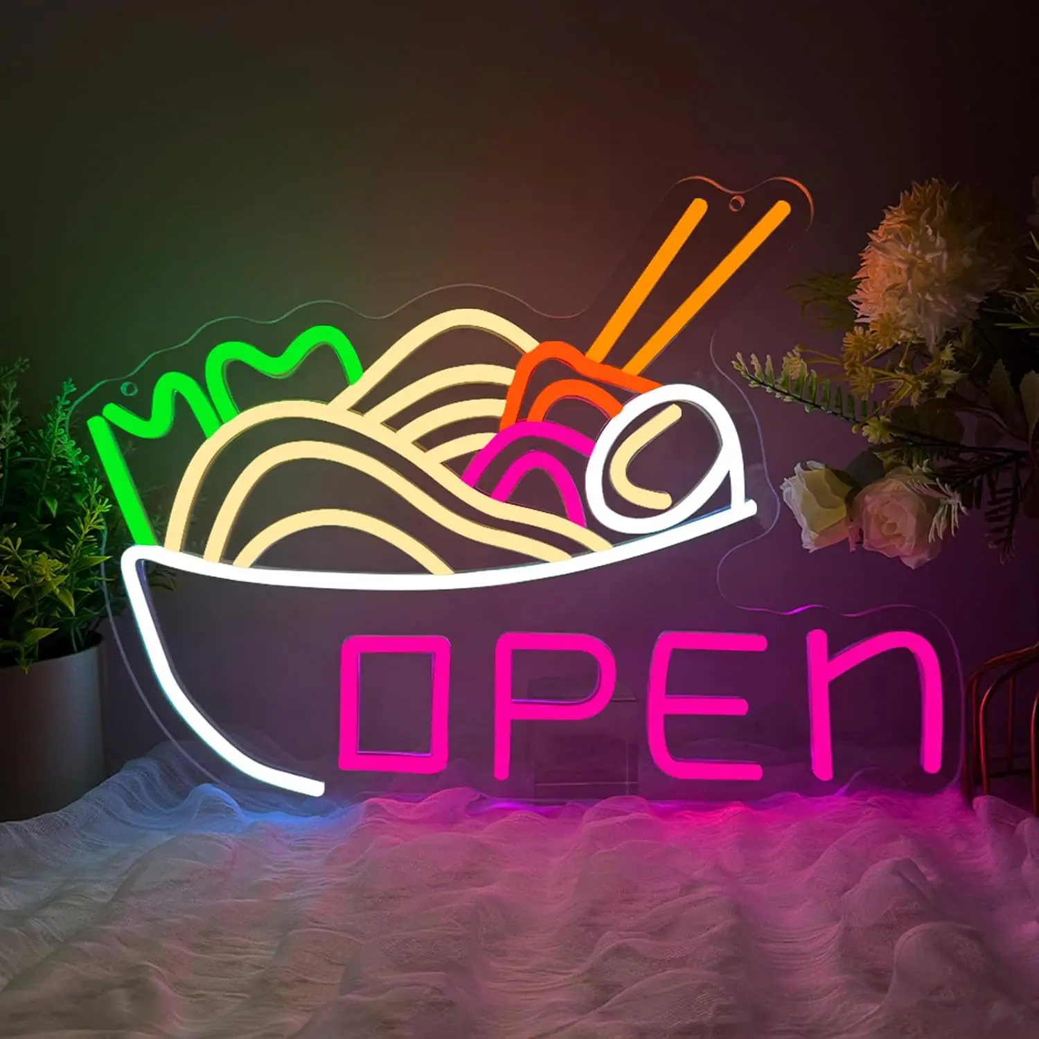 Commercial Kitchen Japanese - Neonowa lampka LED w kształcie miski
