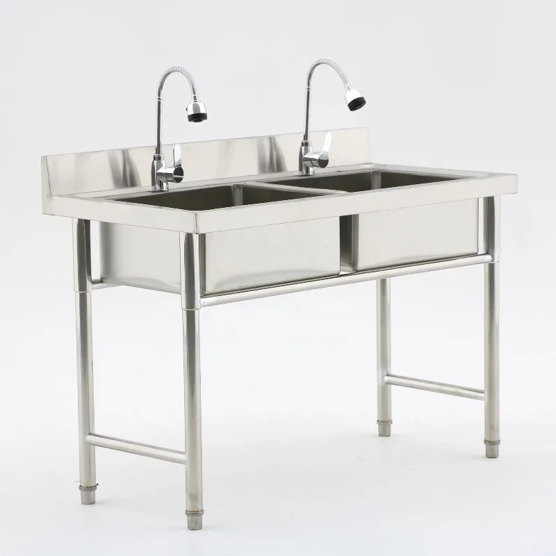 Profesjonalne wyposażenie kuch – Commercial Kitchen Double Sink recenzja i cena