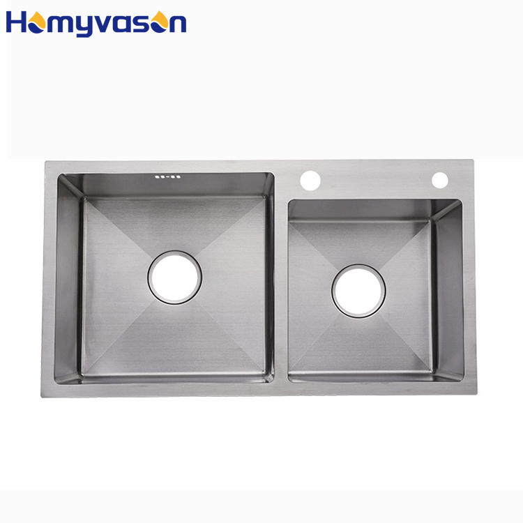 Luksusowy, ręcznie robiony, sz – Commercial Kitchen Double Sink recenzja i cena