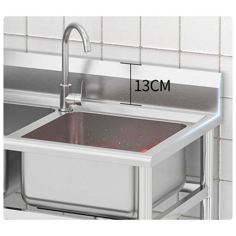 Zlewozmywak kuchenny ze stali  – Commercial Kitchen Double Sink recenzja i cena