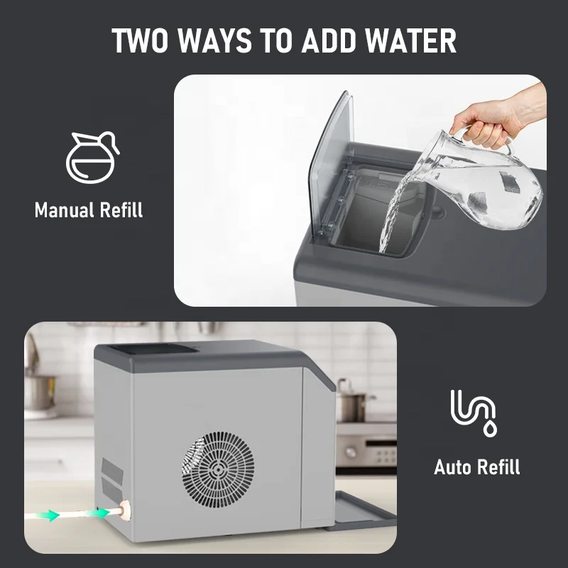 Maszyna do lodu komercyjna 33  – Commercial Kitchen Ice Machine recenzja i cena