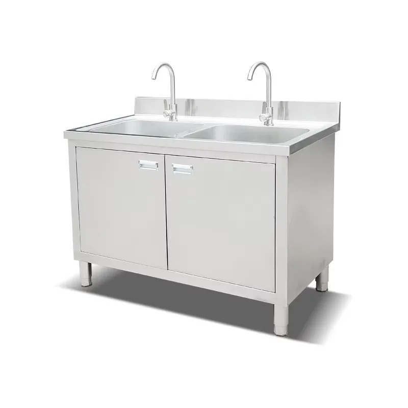 Komercyjna szafka pod zlew ze  – Commercial Kitchen Double Sink recenzja i cena
