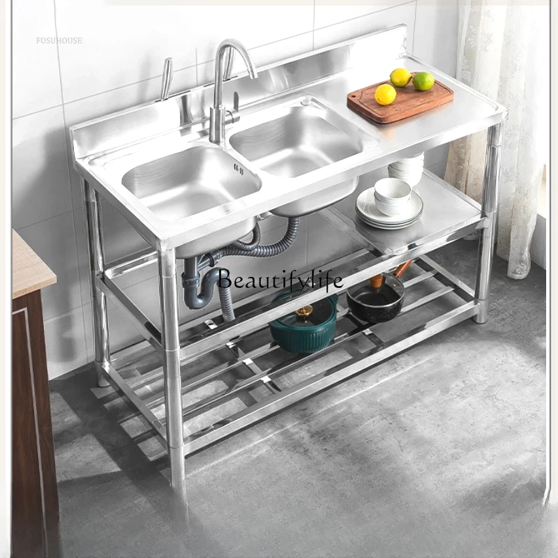 Zagęszczone nowoczesne zlewozm – Commercial Kitchen Double Sink recenzja i cena
