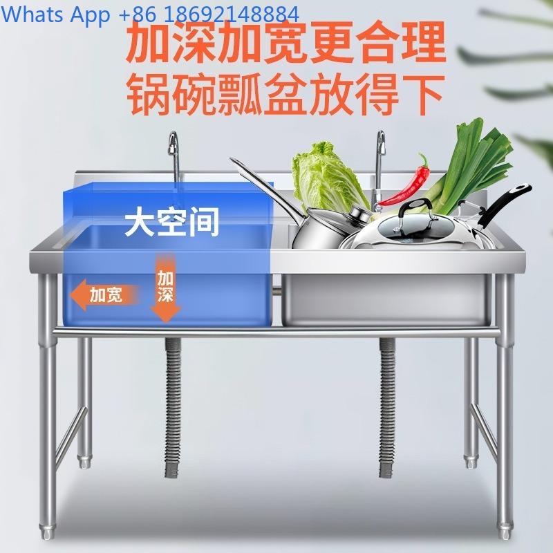 Zlewozmywak komercyjny ze stal – Commercial Kitchen Double Sink recenzja i cena