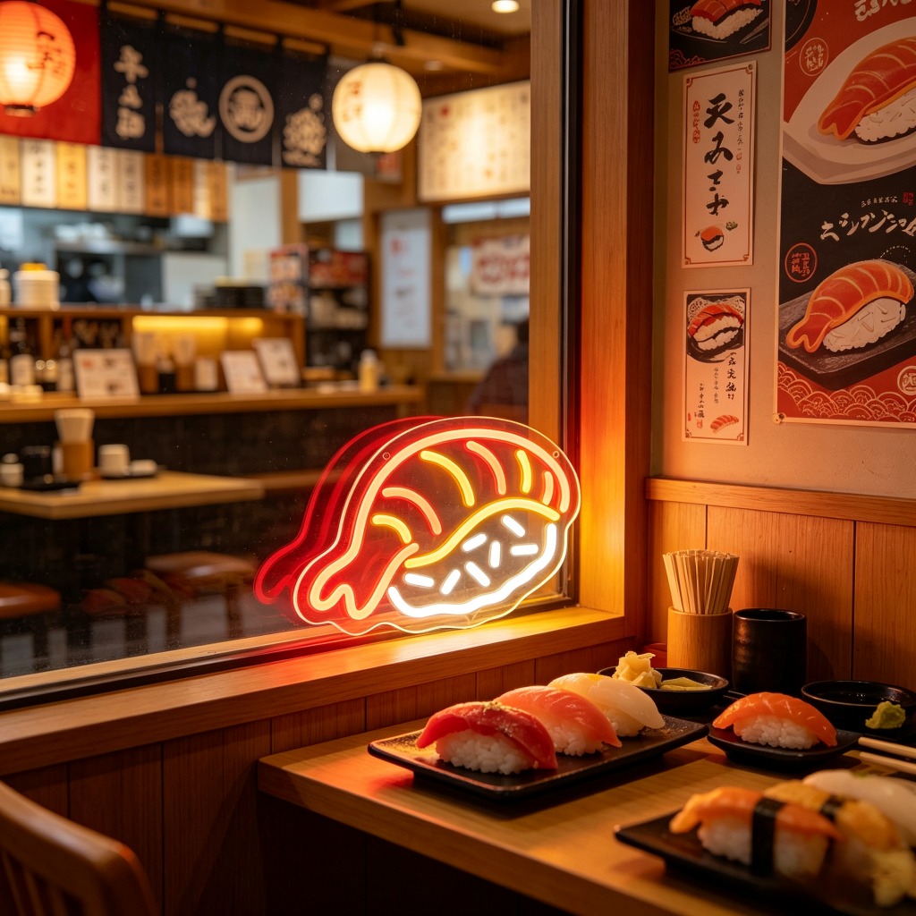 Kreatywna lampka neonowa LED w – Commercial Kitchen Japanese recenzja i cena